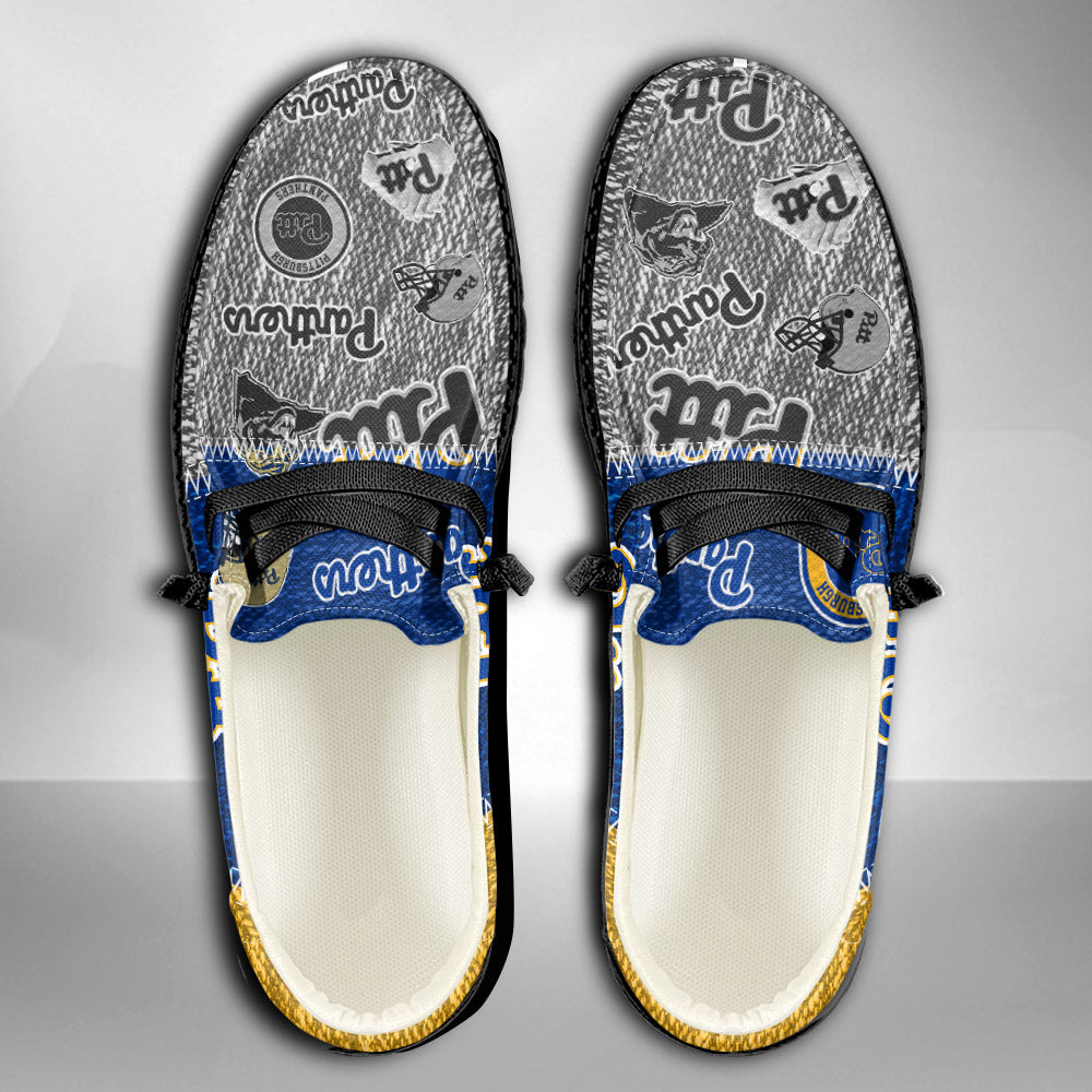 NCAA Pittsburgh Panthers Custom Name Hey Dude Shoes 08 M79