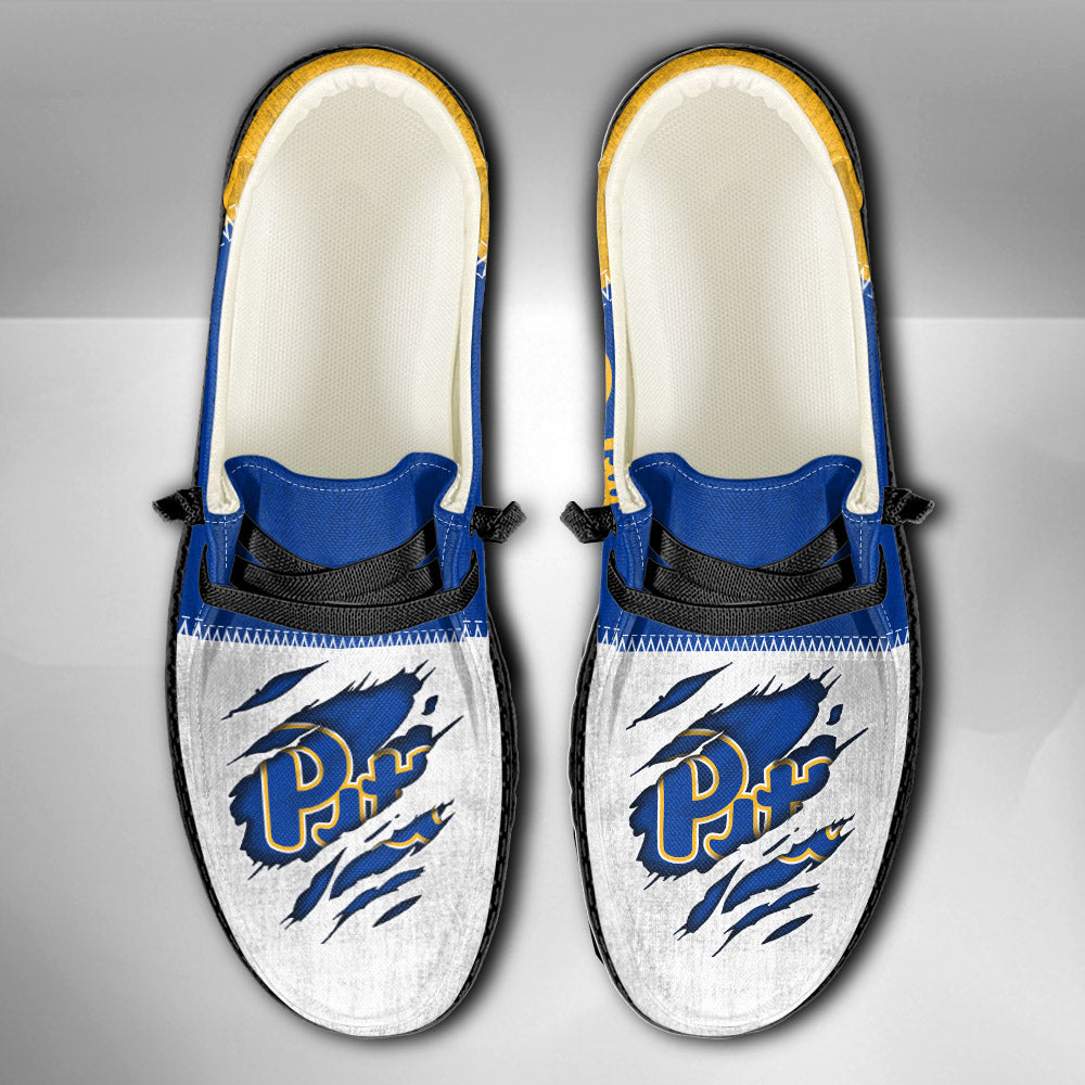 NCAA Pittsburgh Panthers Custom Name Hey Dude Shoes 09 M79