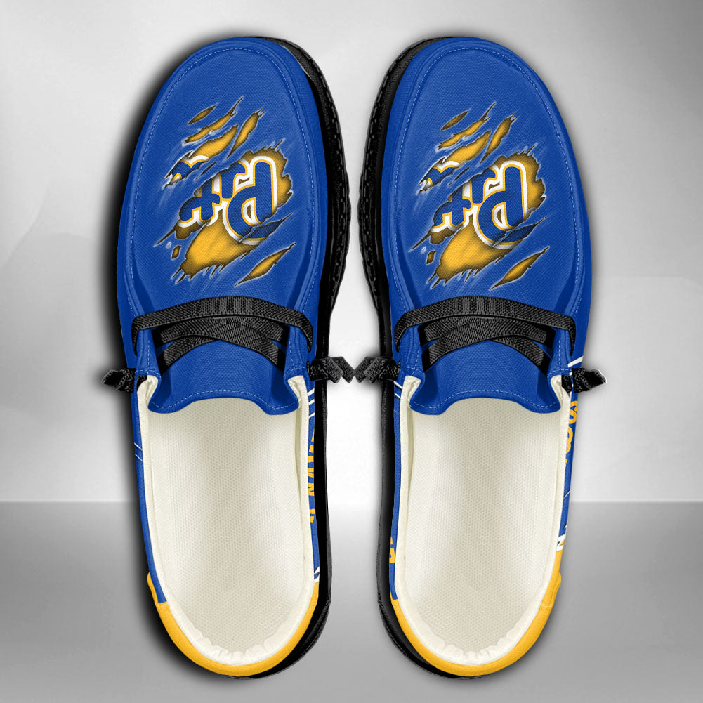 NCAA Pittsburgh Panthers Custom Name Hey Dude Shoes 10 M79