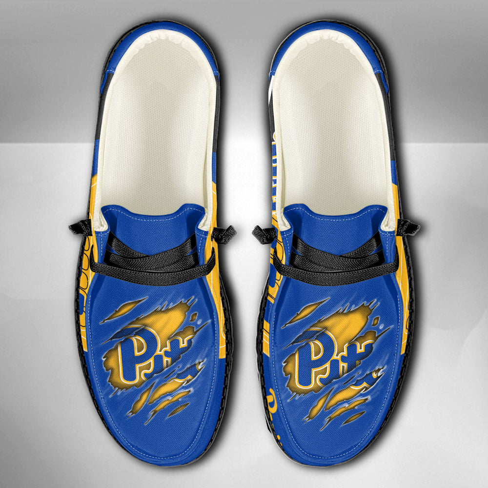 NCAA Pittsburgh Panthers Custom Name Hey Dude Shoes 11 M79