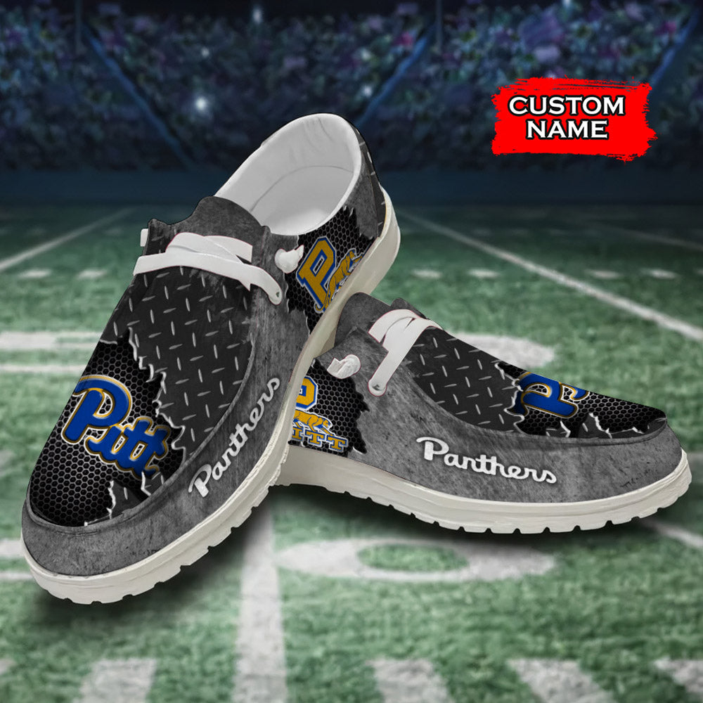 NCAA Pittsburgh Panthers Custom Name Hey Dude Shoes 15 M79