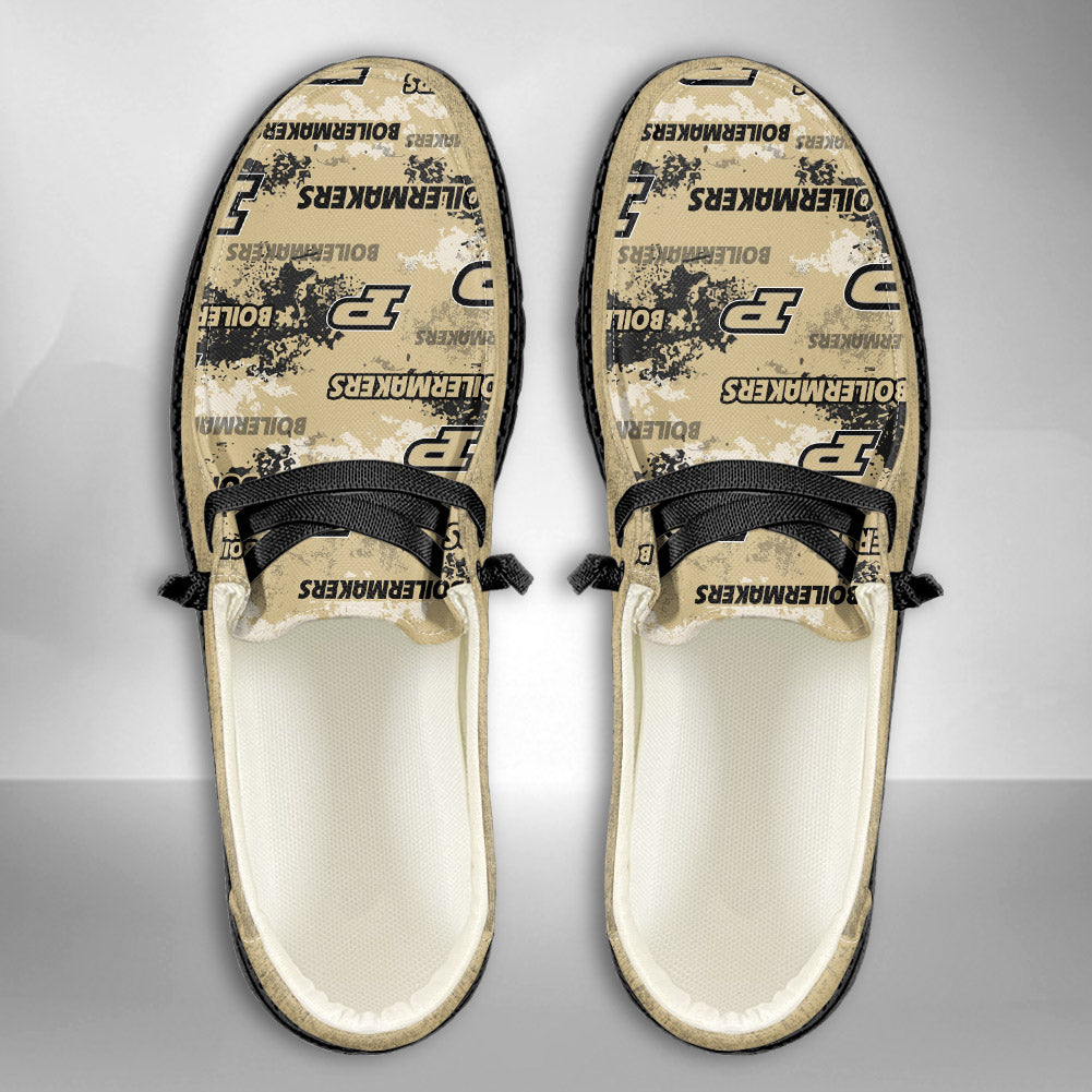 NCAA Purdue Boilermakers Custom Name Hey Dude Shoes 05 M22