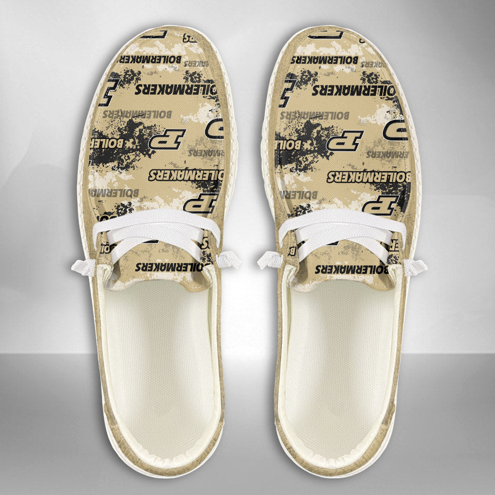 NCAA Purdue Boilermakers Custom Name Hey Dude Shoes 05 M22