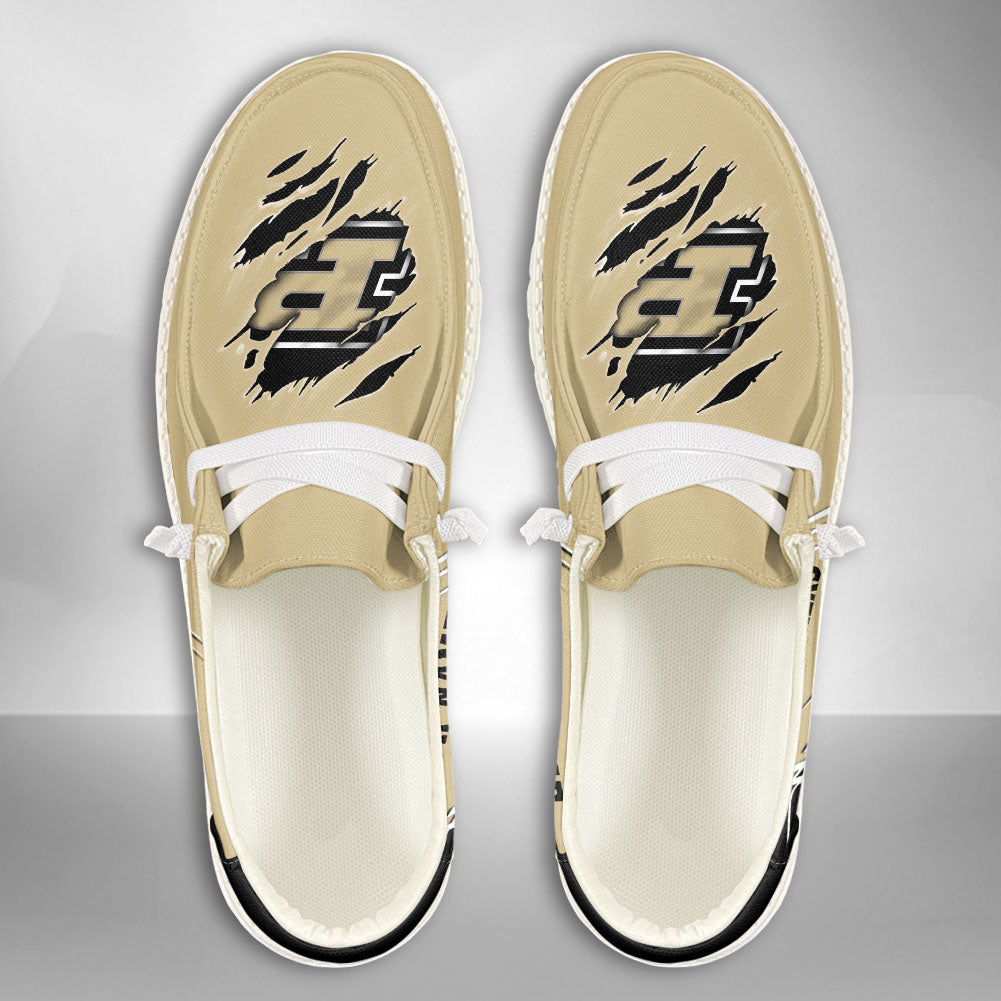 NCAA Purdue Boilermakers Custom Name Hey Dude Shoes 06