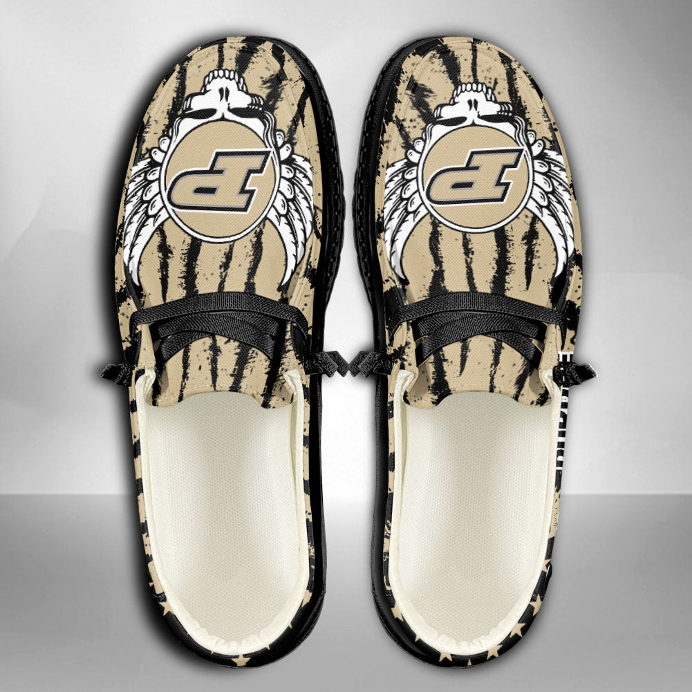 NCAA Purdue Boilermakers Custom Name Hey Dude Shoes 08 M7