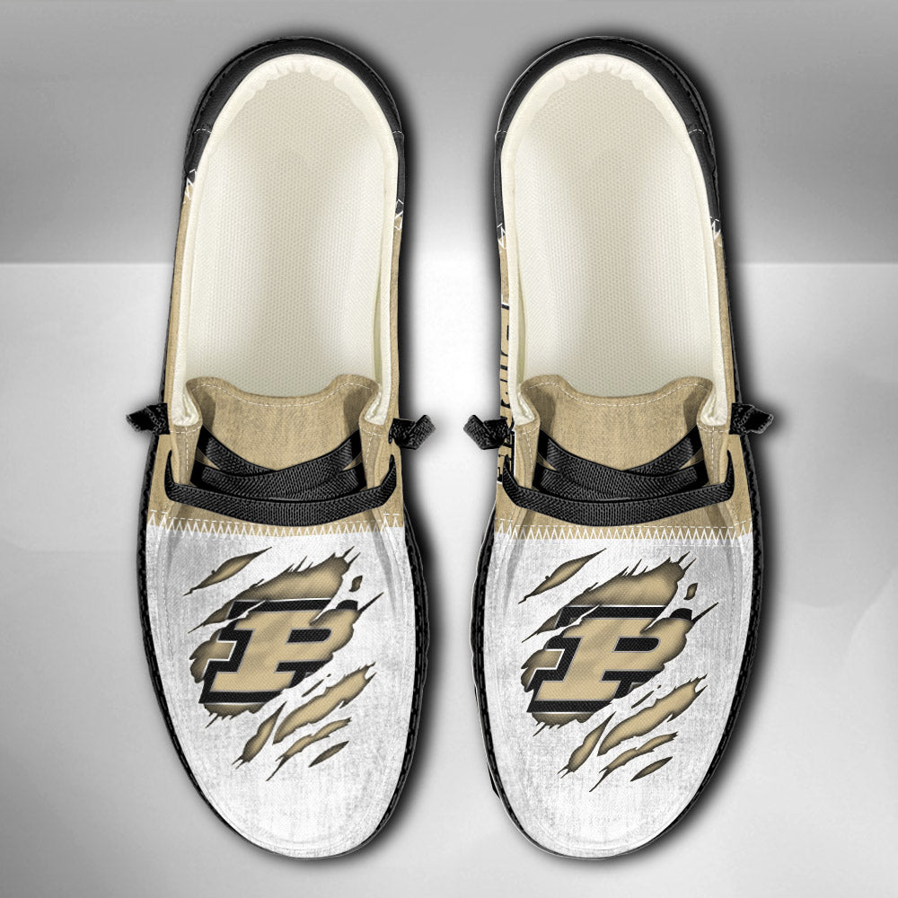 NCAA Purdue Boilermakers Custom Name Hey Dude Shoes 09 M79