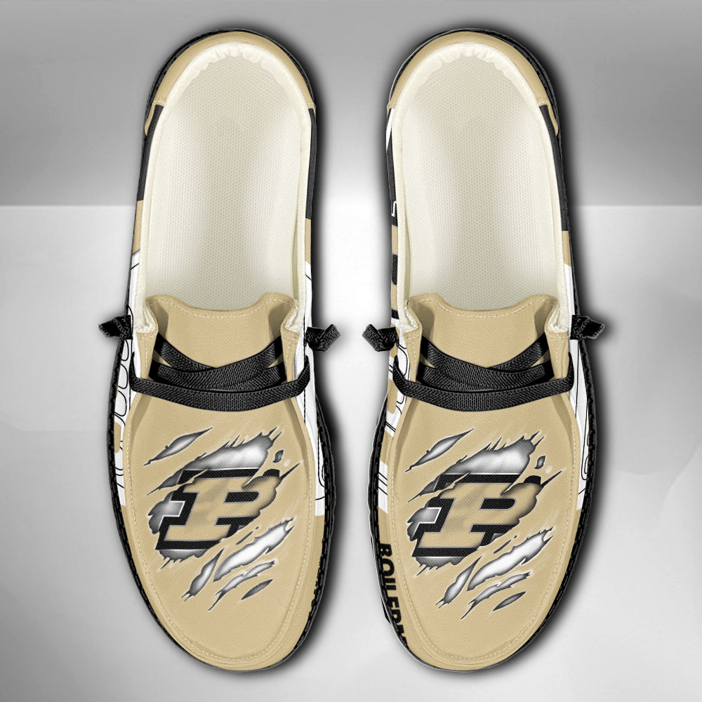 NCAA Purdue Boilermakers Custom Name Hey Dude Shoes 11 M79