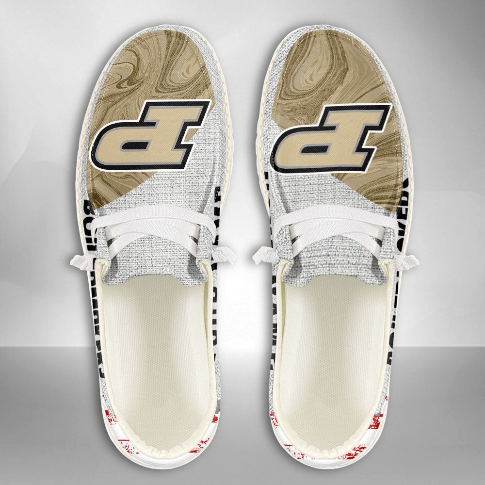 NCAA Purdue Boilermakers Custom Name Hey Dude Shoes 13 M79