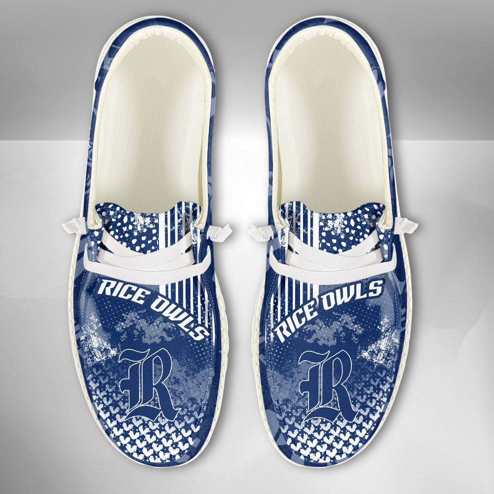 NCAA Rice Owls Custom Name Hey Dude Shoes 03 M7