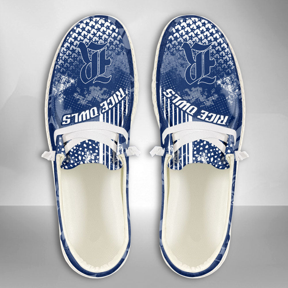 NCAA Rice Owls Custom Name Hey Dude Shoes 03 M7