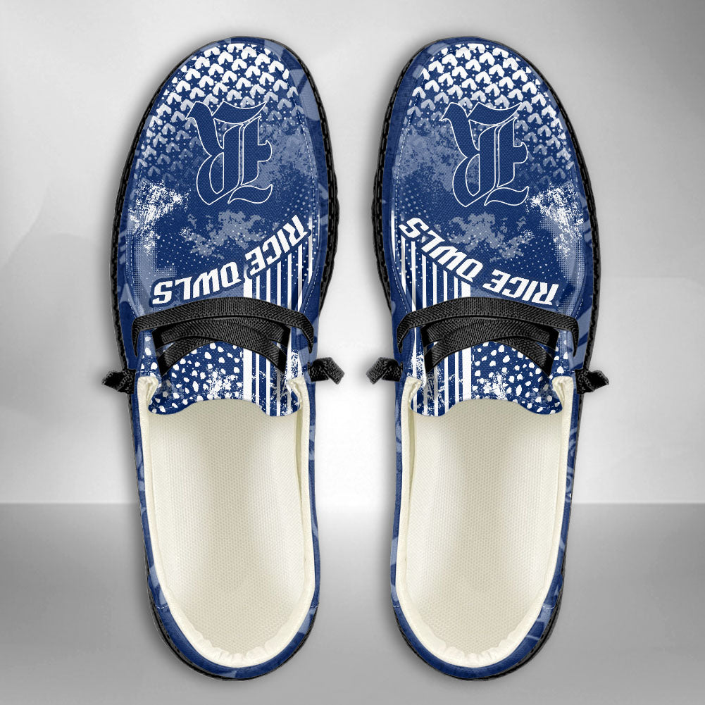 NCAA Rice Owls Custom Name Hey Dude Shoes 03 M7