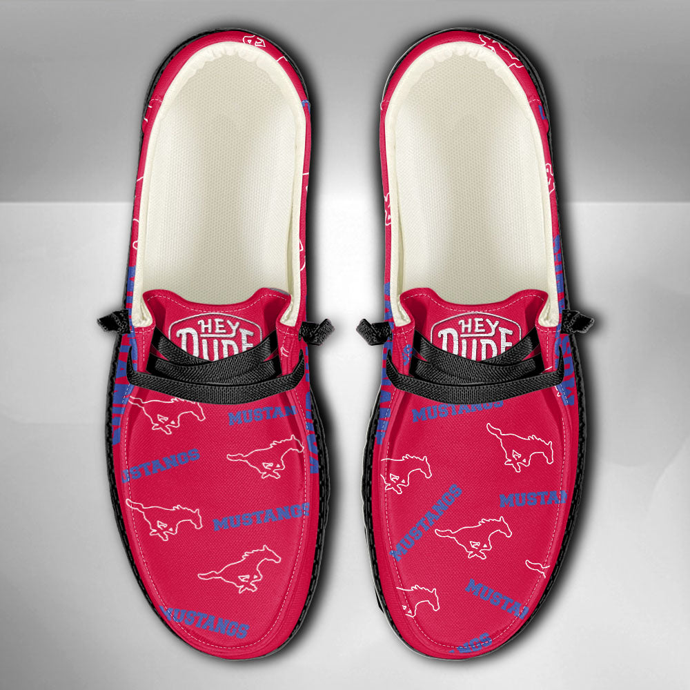NCAA SMU Mustangs - Custom Name Hey Dude Shoes X03
