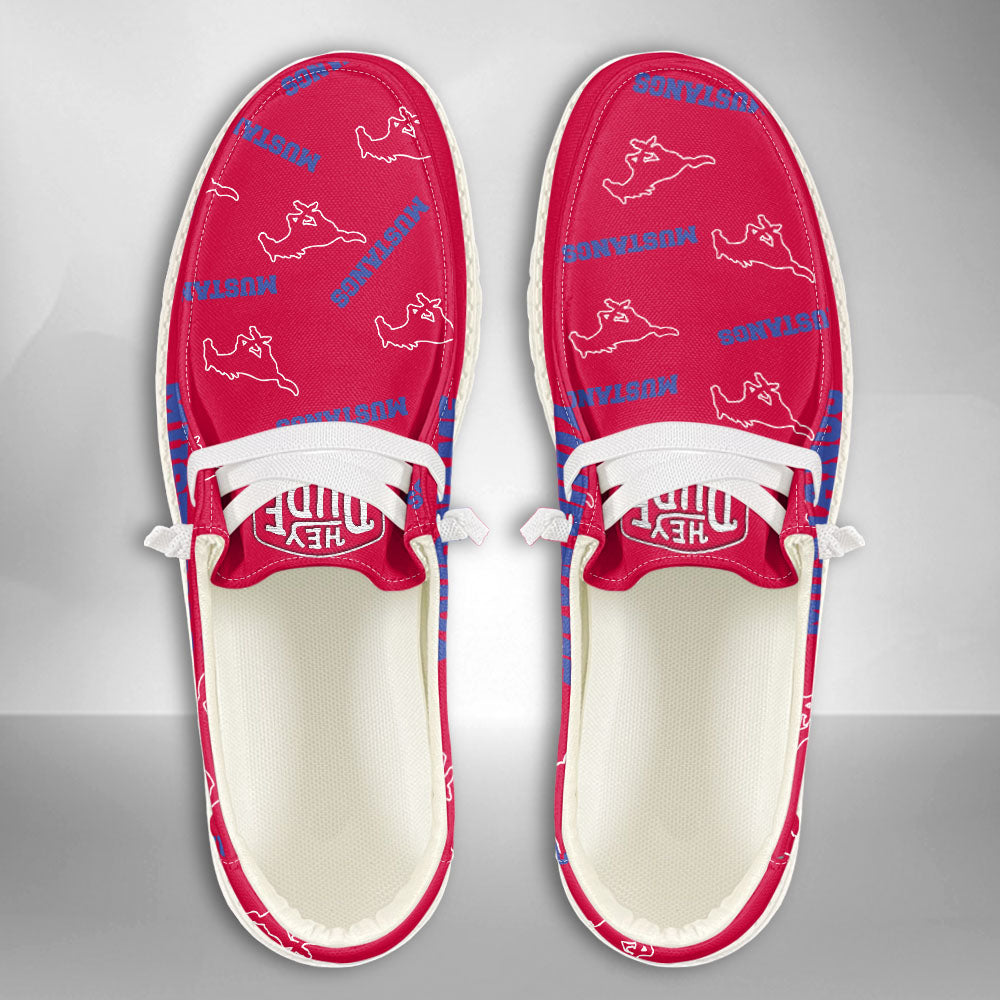 NCAA SMU Mustangs - Custom Name Hey Dude Shoes X03