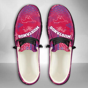 NCAA SMU Mustangs Custom Name Hey Dude Shoes 03 M7