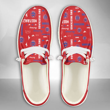 NCAA SMU Mustangs Custom Name Hey Dude Shoes 06 M79