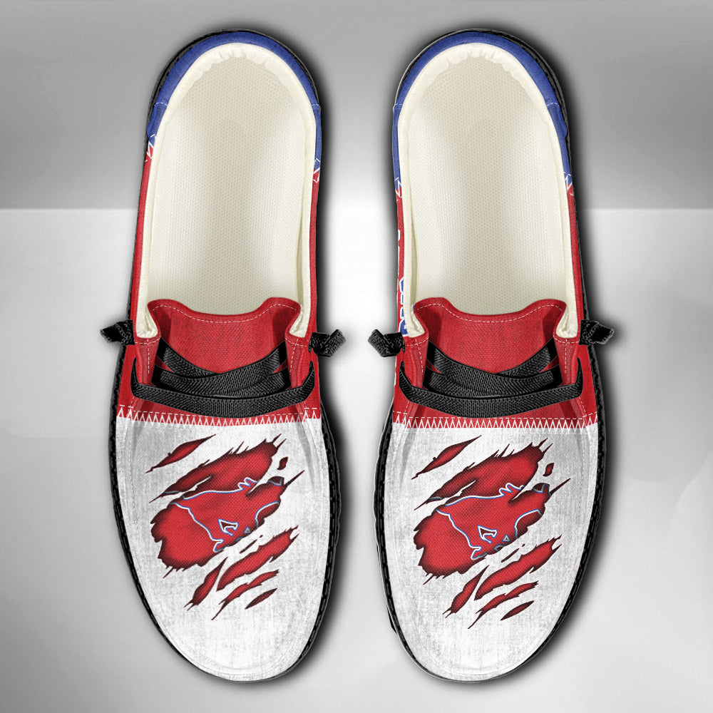 NCAA SMU Mustangs Custom Name Hey Dude Shoes 09 M79