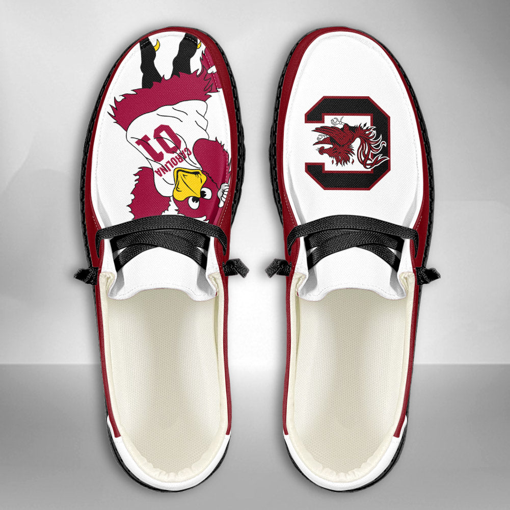 NCAA South Carolina Gamecocks - Custom Name Hey Dude Shoes 02