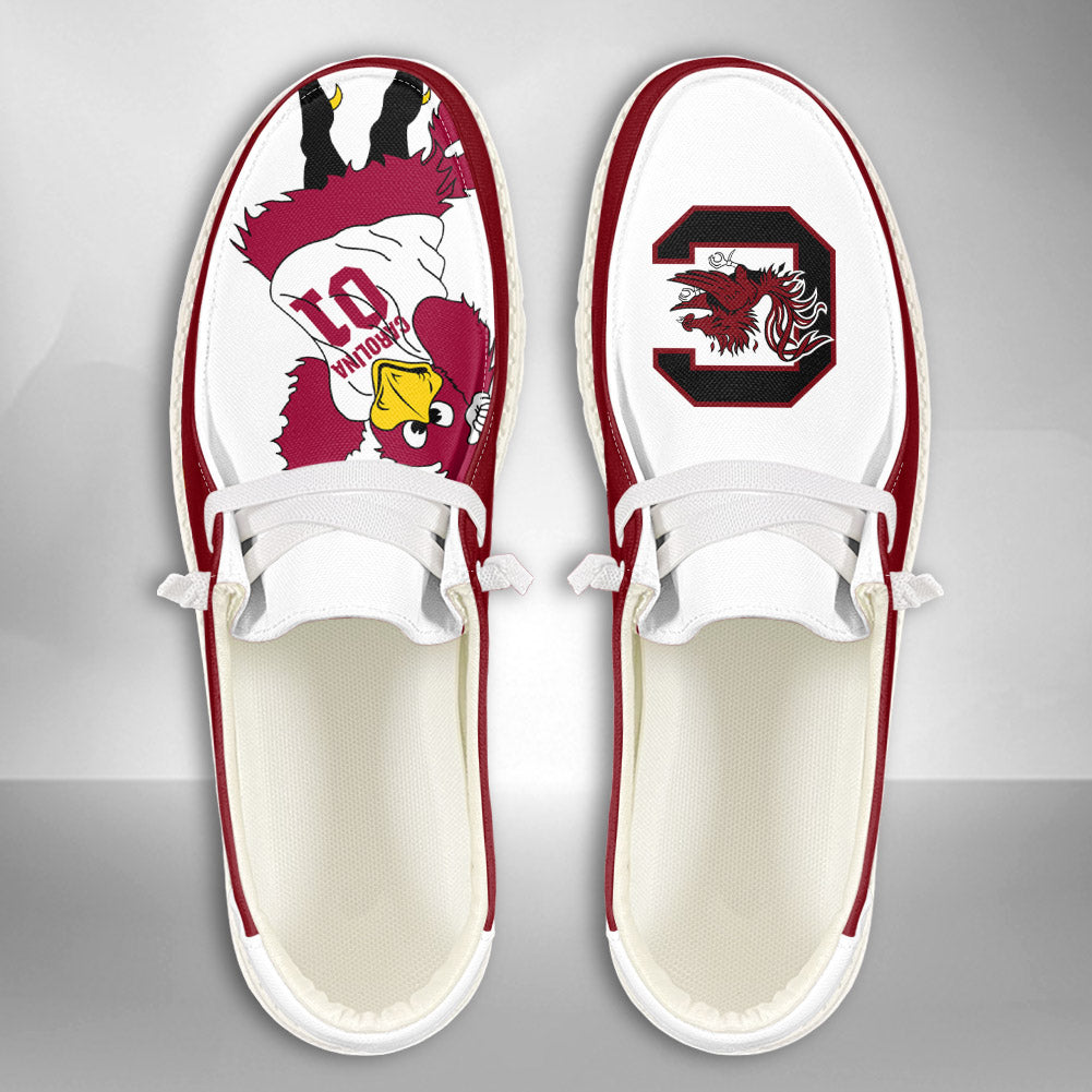 NCAA South Carolina Gamecocks - Custom Name Hey Dude Shoes 02