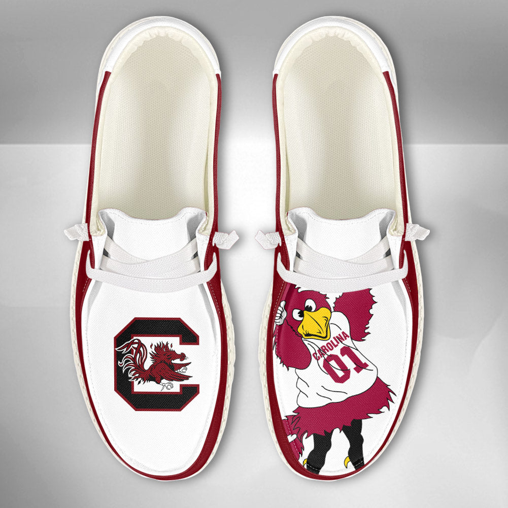NCAA South Carolina Gamecocks - Custom Name Hey Dude Shoes 02