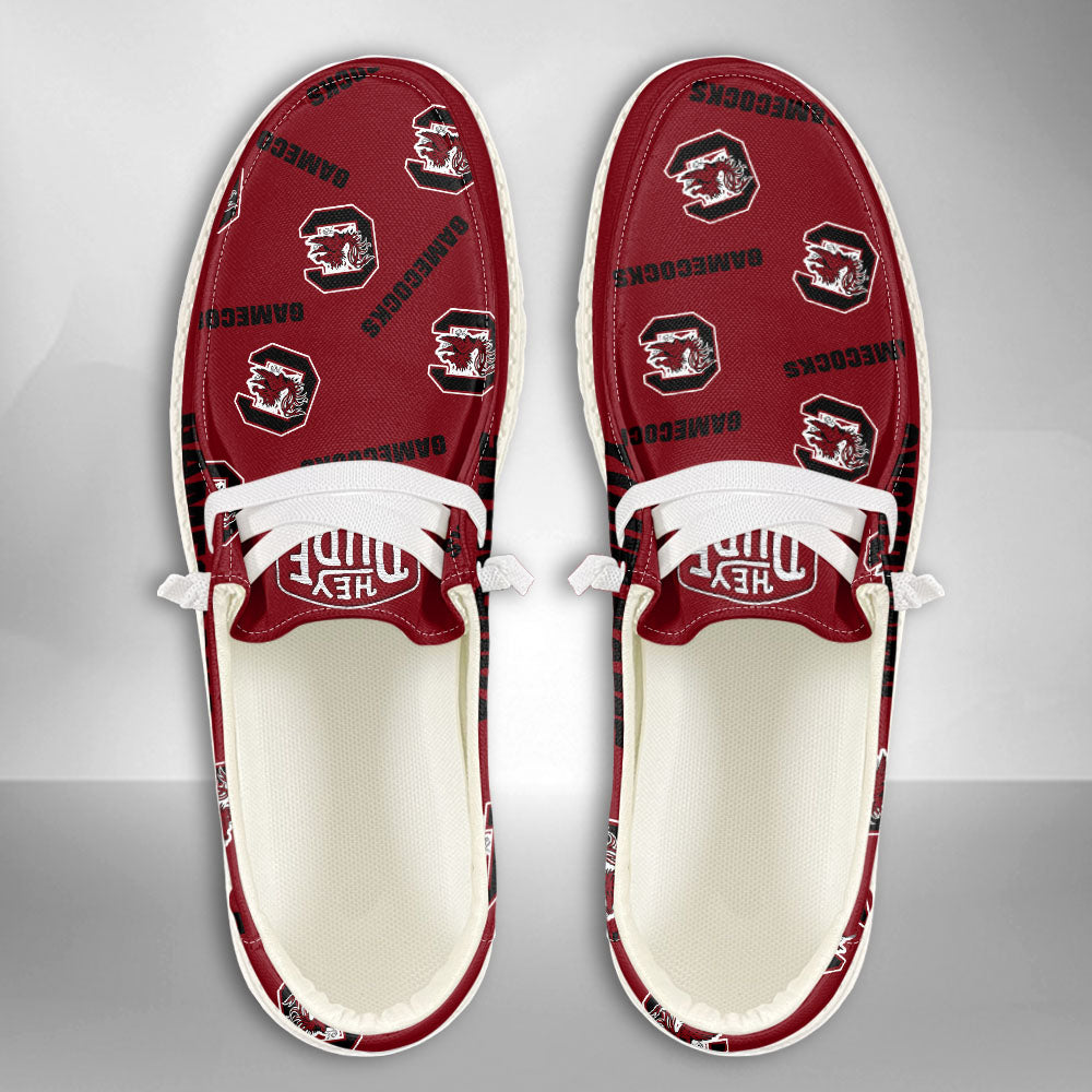 NCAA South Carolina Gamecocks - Custom Name Hey Dude Shoes 02