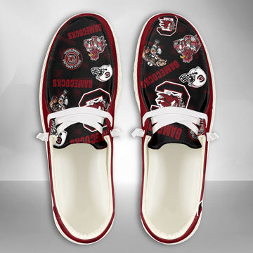 NCAA South Carolina Gamecocks Custom Name Hey Dude Shoes 01