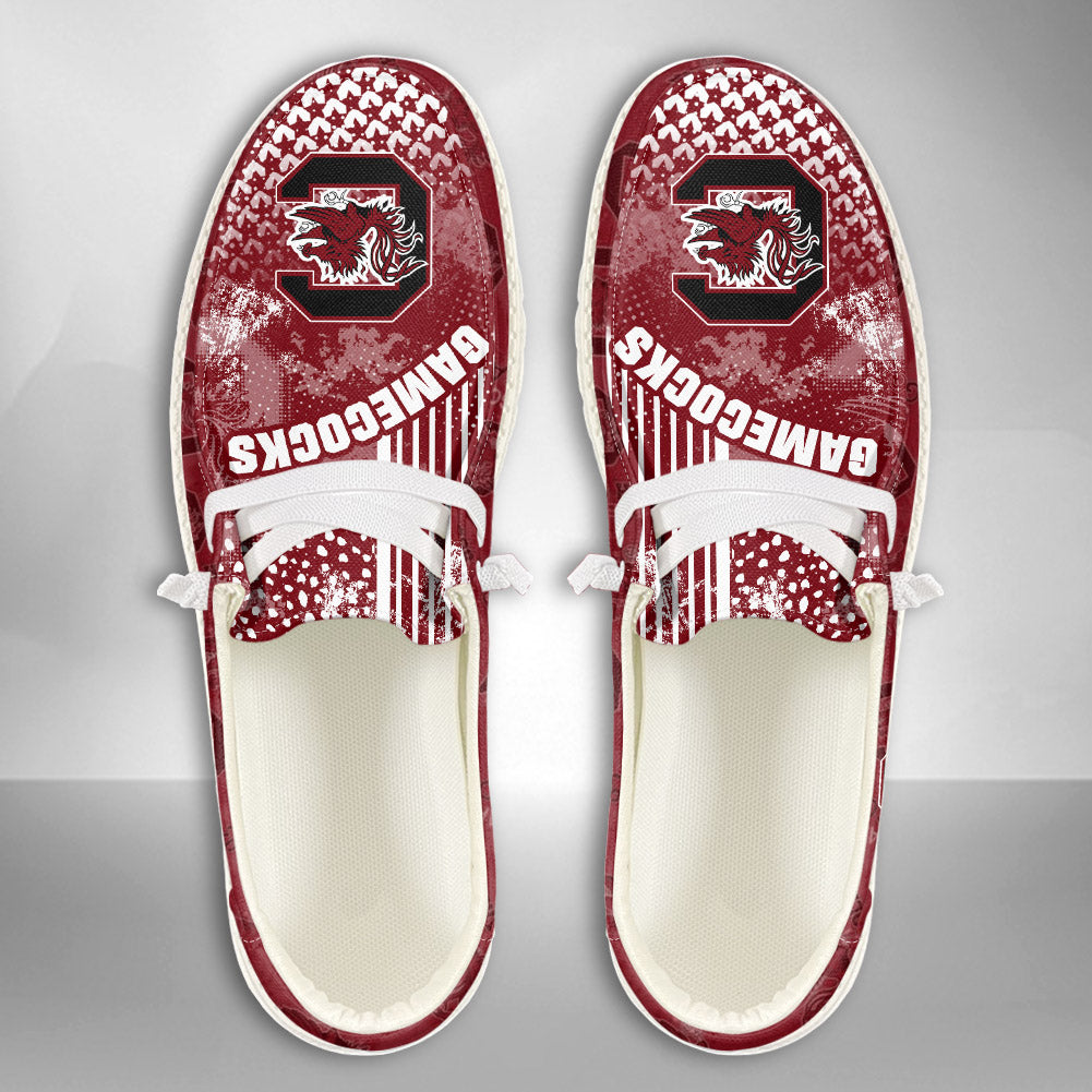 NCAA South Carolina Gamecocks Custom Name Hey Dude Shoes 03 M7