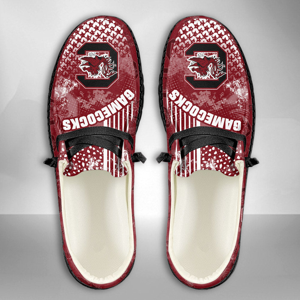 NCAA South Carolina Gamecocks Custom Name Hey Dude Shoes 03 M7