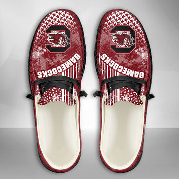 NCAA South Carolina Gamecocks Custom Name Hey Dude Shoes 03 M7