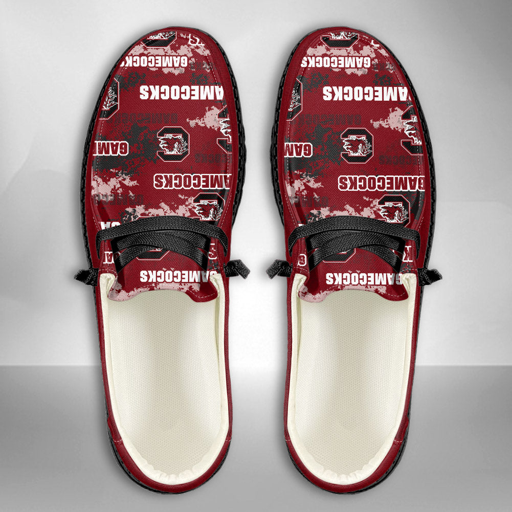 NCAA South Carolina Gamecocks Custom Name Hey Dude Shoes 05 M22