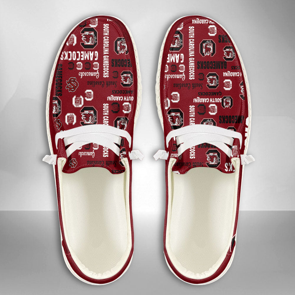 NCAA South Carolina Gamecocks Custom Name Hey Dude Shoes 06 M79