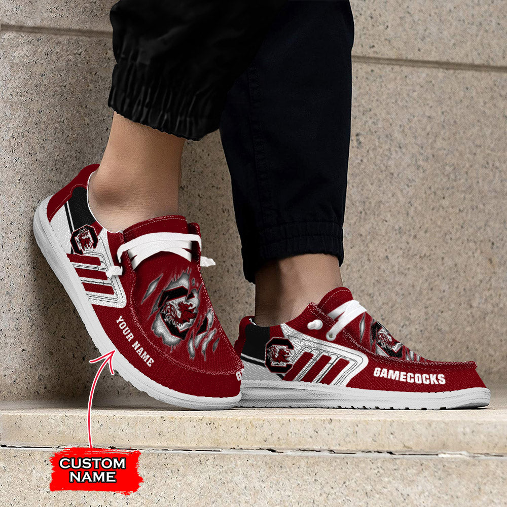 NCAA South Carolina Gamecocks Custom Name Hey Dude Shoes 07 M7