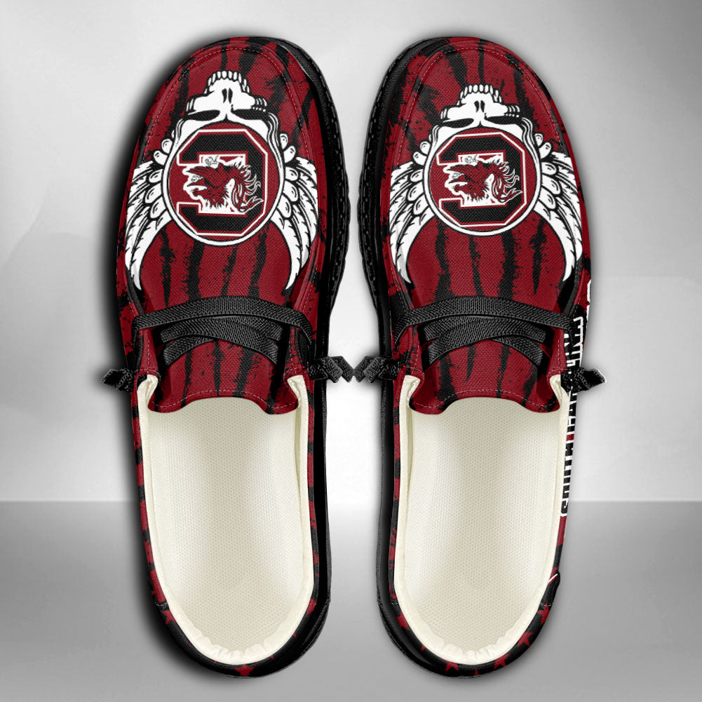 NCAA South Carolina Gamecocks Custom Name Hey Dude Shoes 08 M7