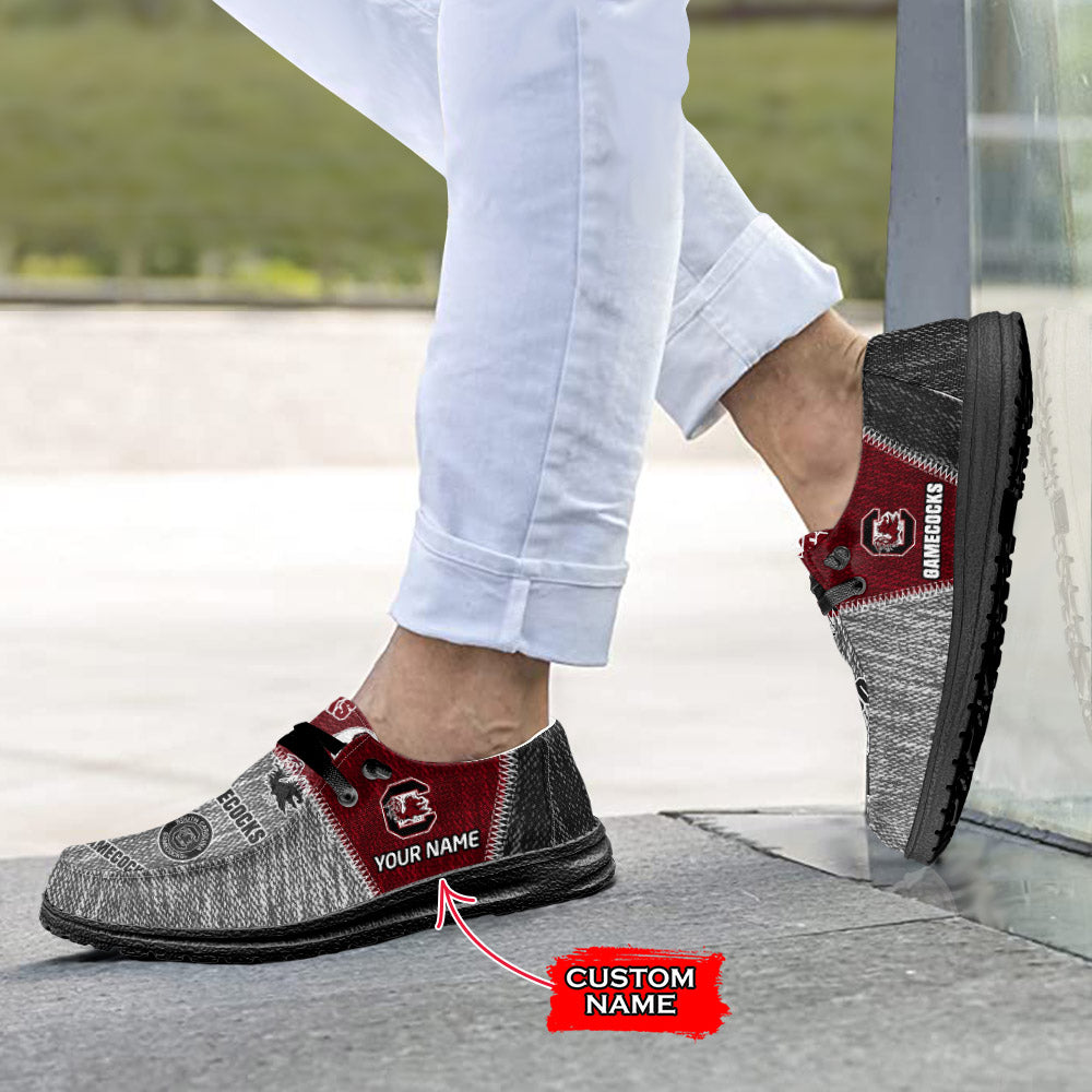 NCAA South Carolina Gamecocks Custom Name Hey Dude Shoes 08 M79