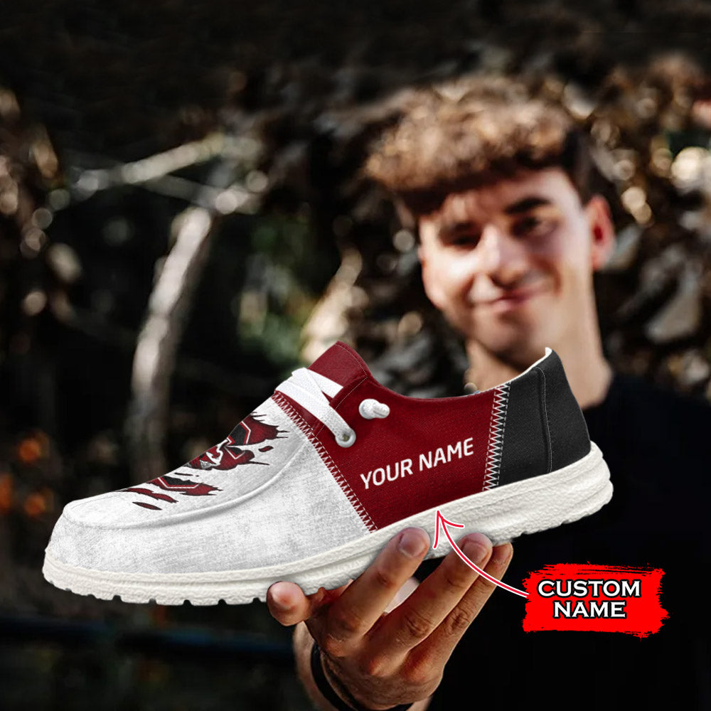 NCAA South Carolina Gamecocks Custom Name Hey Dude Shoes 09 M79