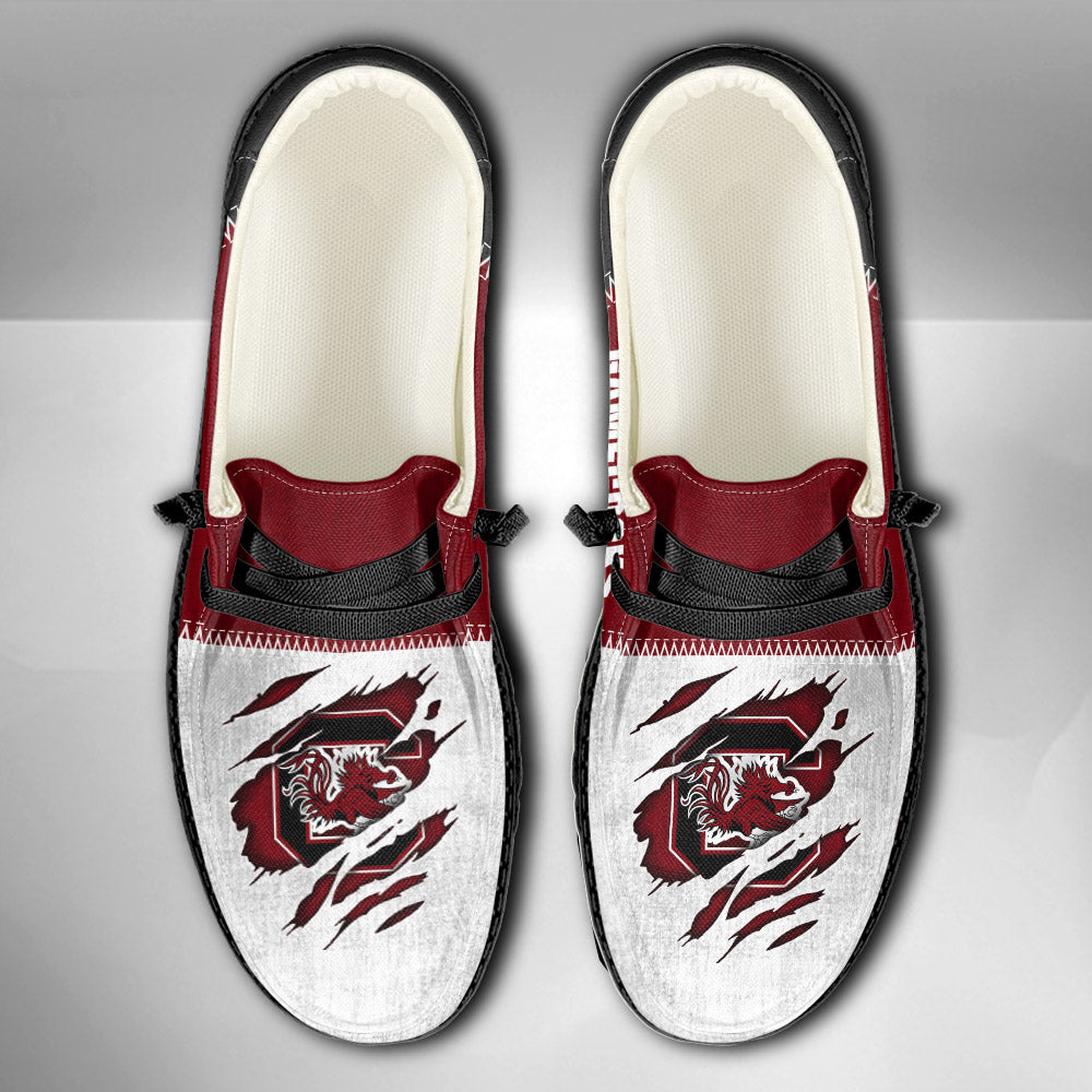 NCAA South Carolina Gamecocks Custom Name Hey Dude Shoes 09 M79