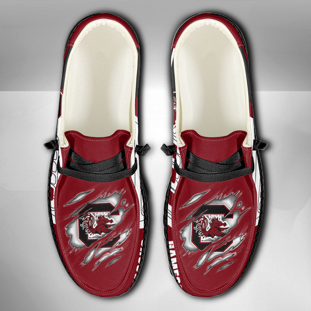 NCAA South Carolina Gamecocks Custom Name Hey Dude Shoes 11 M79