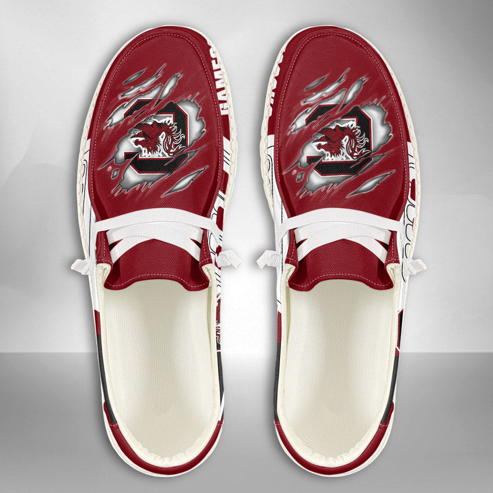NCAA South Carolina Gamecocks Custom Name Hey Dude Shoes 11 M79