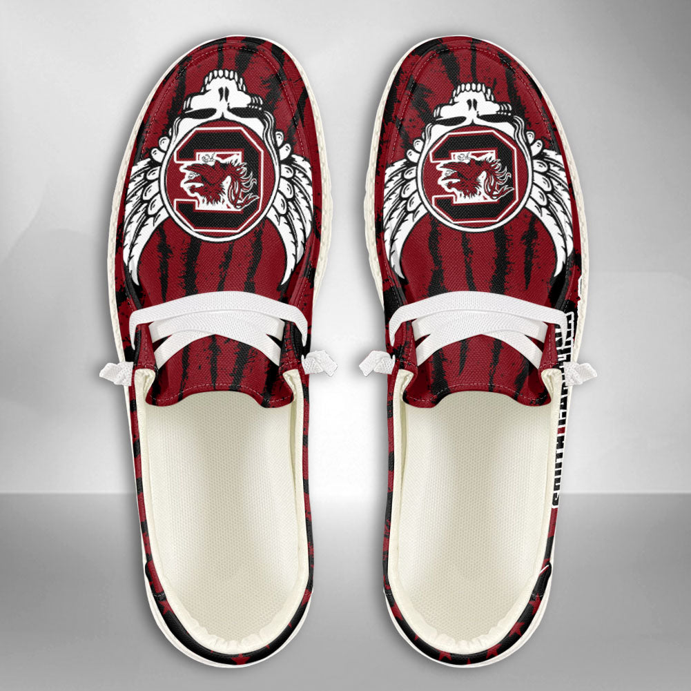 NCAA South Carolina Gamecocks Custom Name Hey Dude Shoes 12 M79