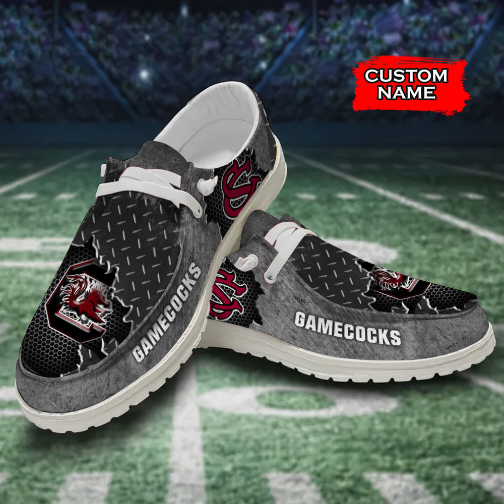 NCAA South Carolina Gamecocks Custom Name Hey Dude Shoes 15 M79