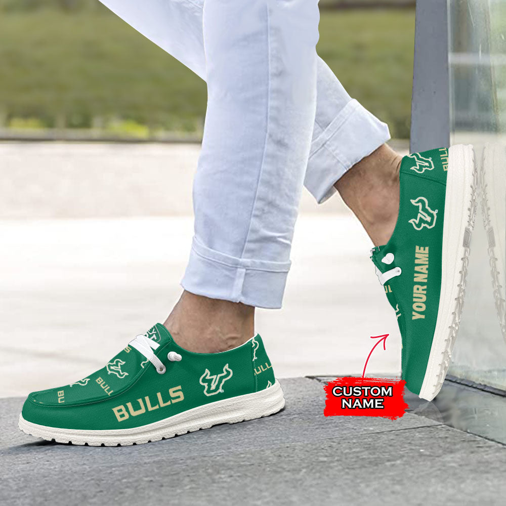 NCAA South Florida Bulls - Custom Name Hey Dude Shoes X03