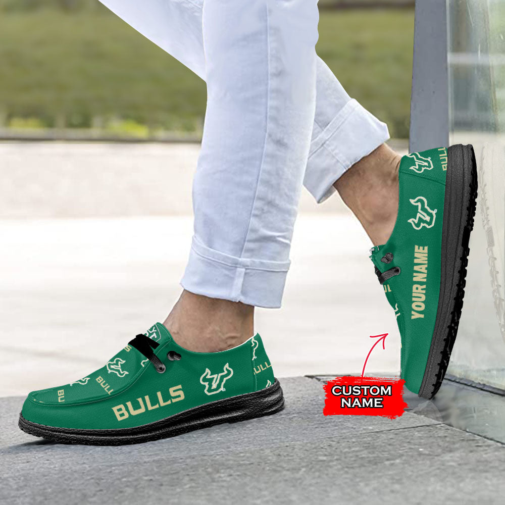 NCAA South Florida Bulls - Custom Name Hey Dude Shoes X03