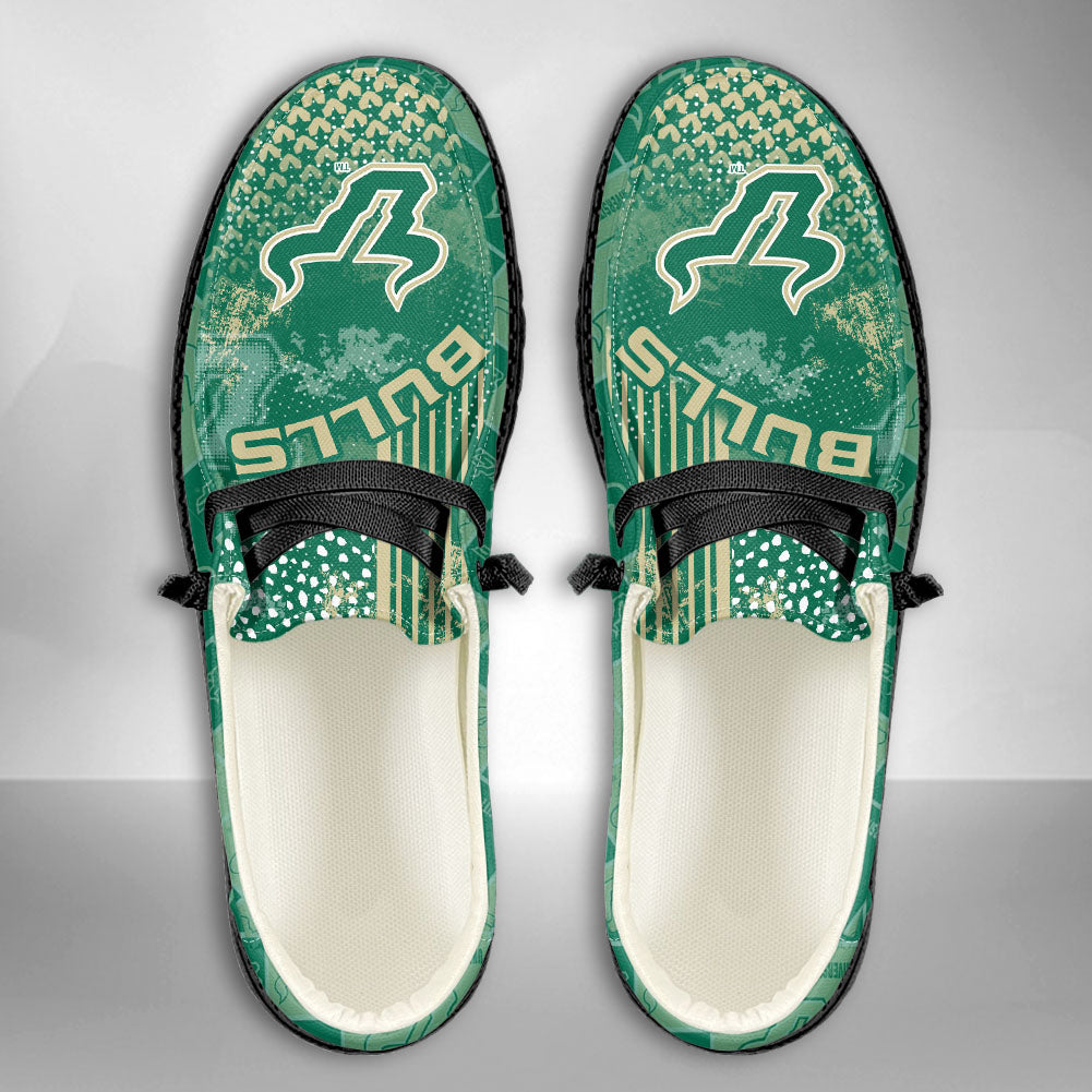 NCAA South Florida Bulls Custom Name Hey Dude Shoes 03 M7