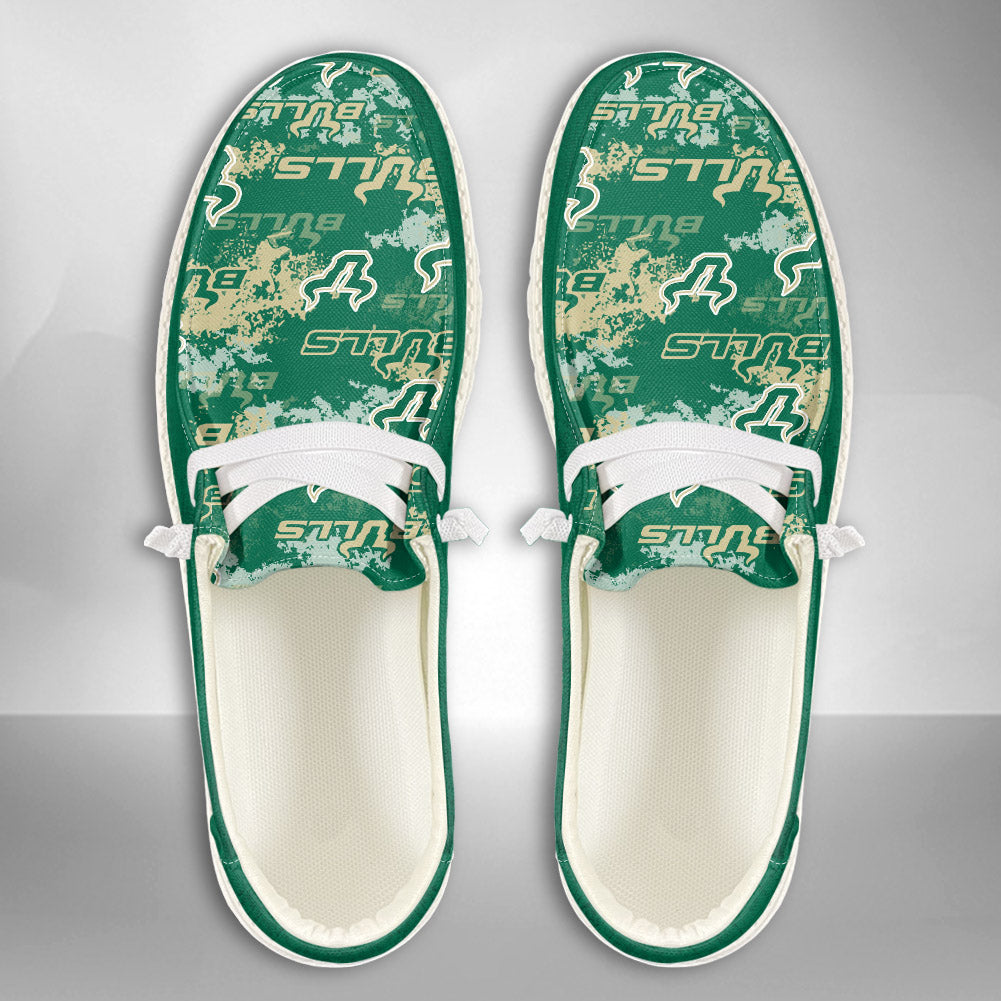 NCAA South Florida Bulls Custom Name Hey Dude Shoes 05 M7
