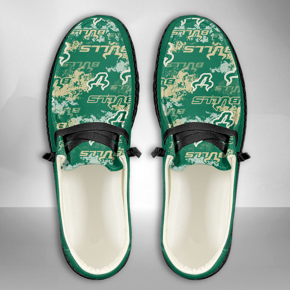 NCAA South Florida Bulls Custom Name Hey Dude Shoes 05 M79