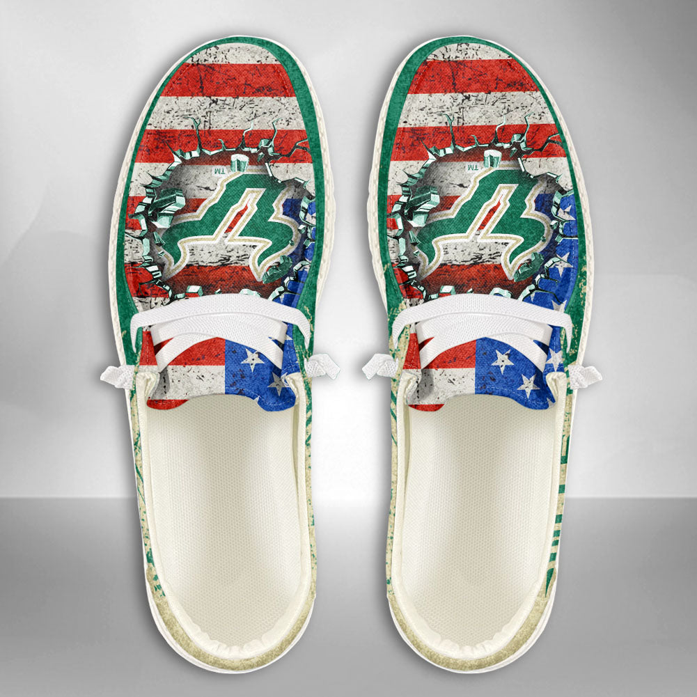 NCAA South Florida Bulls Custom Name Hey Dude Shoes 07 M79