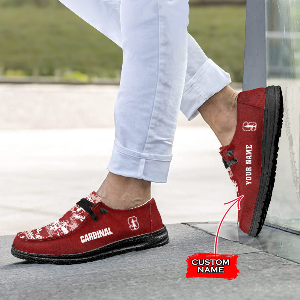 NCAA Stanford Cardinal Custom Name Hey Dude Shoes 05 M79