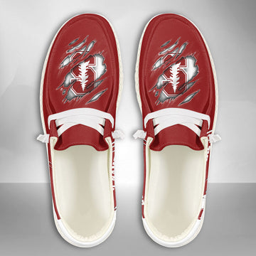 NCAA Stanford Cardinal Custom Name Hey Dude Shoes 10 M79