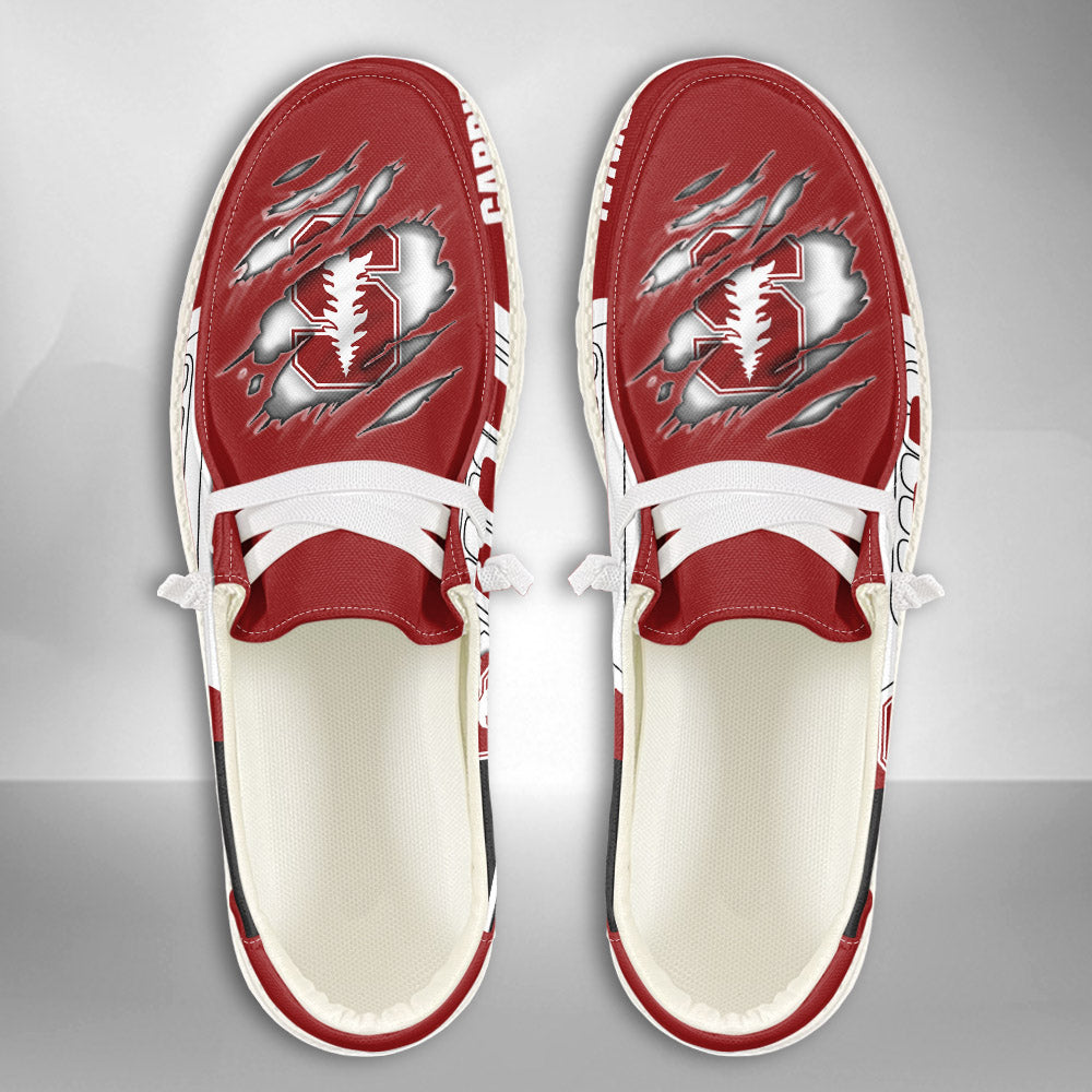 NCAA Stanford Cardinal Custom Name Hey Dude Shoes 11 M79