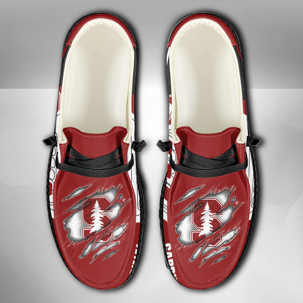NCAA Stanford Cardinal Custom Name Hey Dude Shoes 11 M79