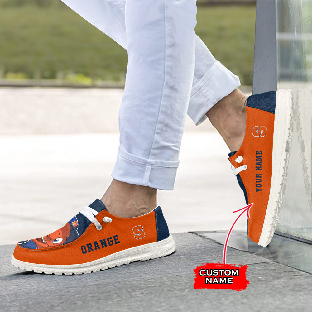 NCAA Syracuse Orange - Custom Name Hey Dude Shoes 02